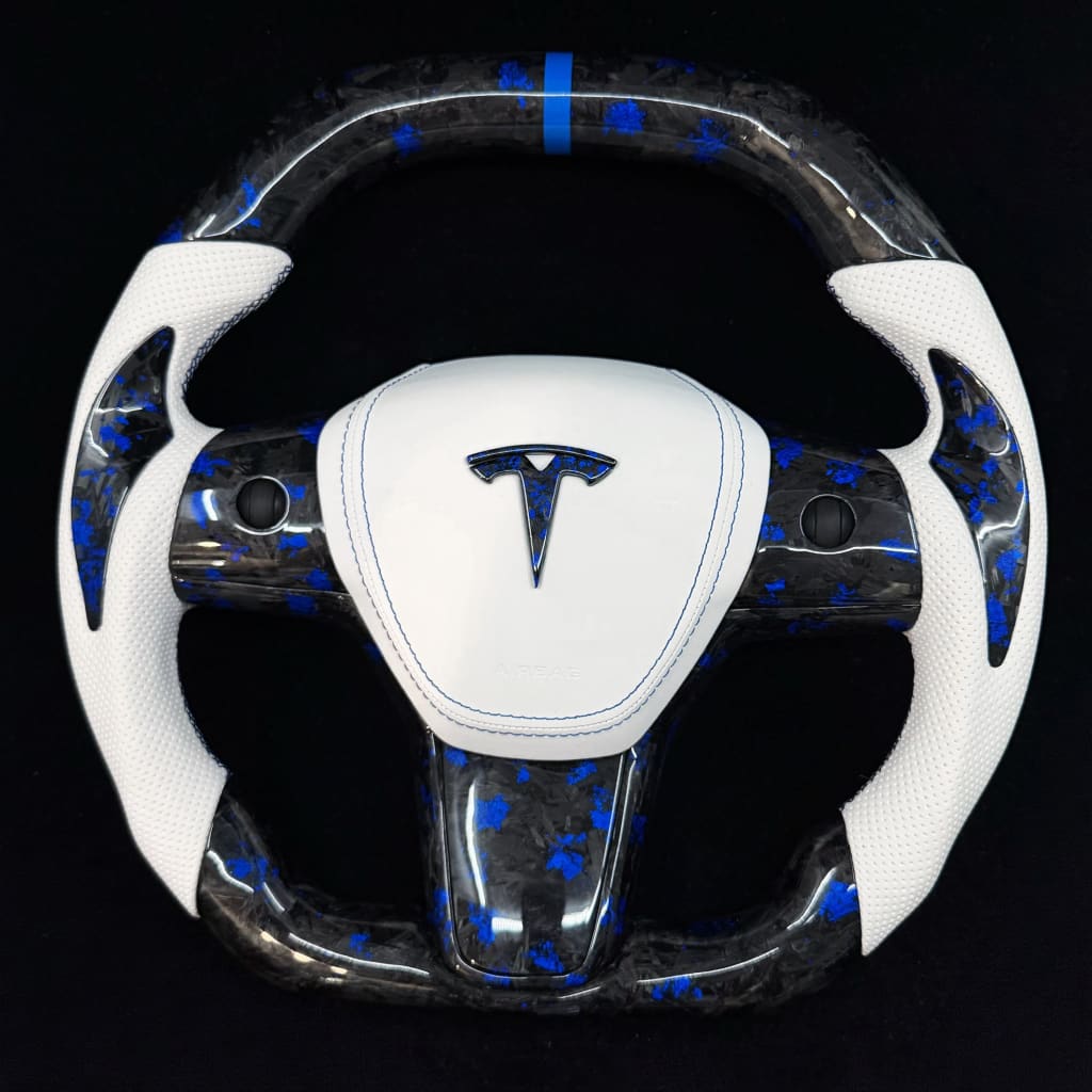 2017-2023 Tesla Model 3/Y Carbon Fiber Steering Wheel - Steering Wheels