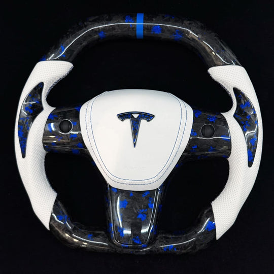 2017-2023 Tesla Model 3/Y Carbon Fiber Steering Wheel - Steering Wheels