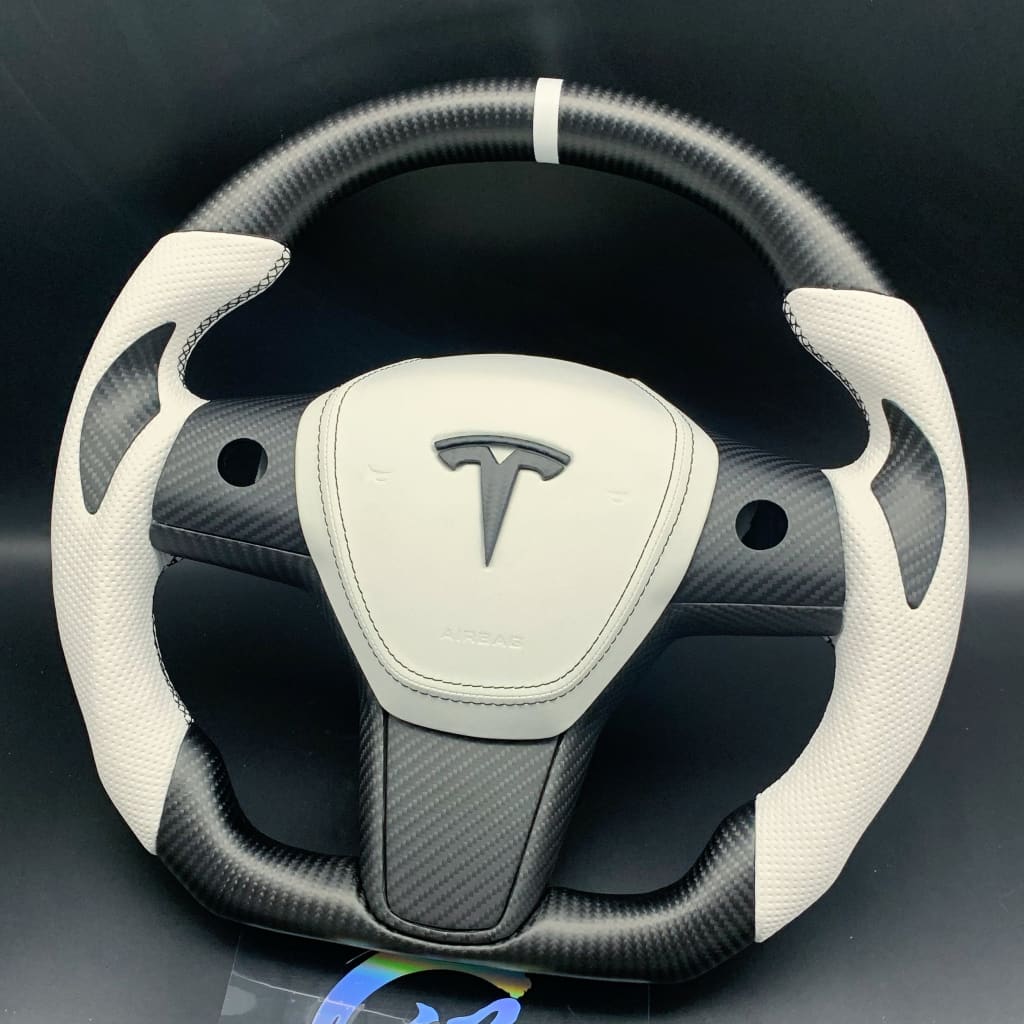 2017-2023 Tesla Model 3/Y Carbon Fiber Steering Wheel Steering Wheels