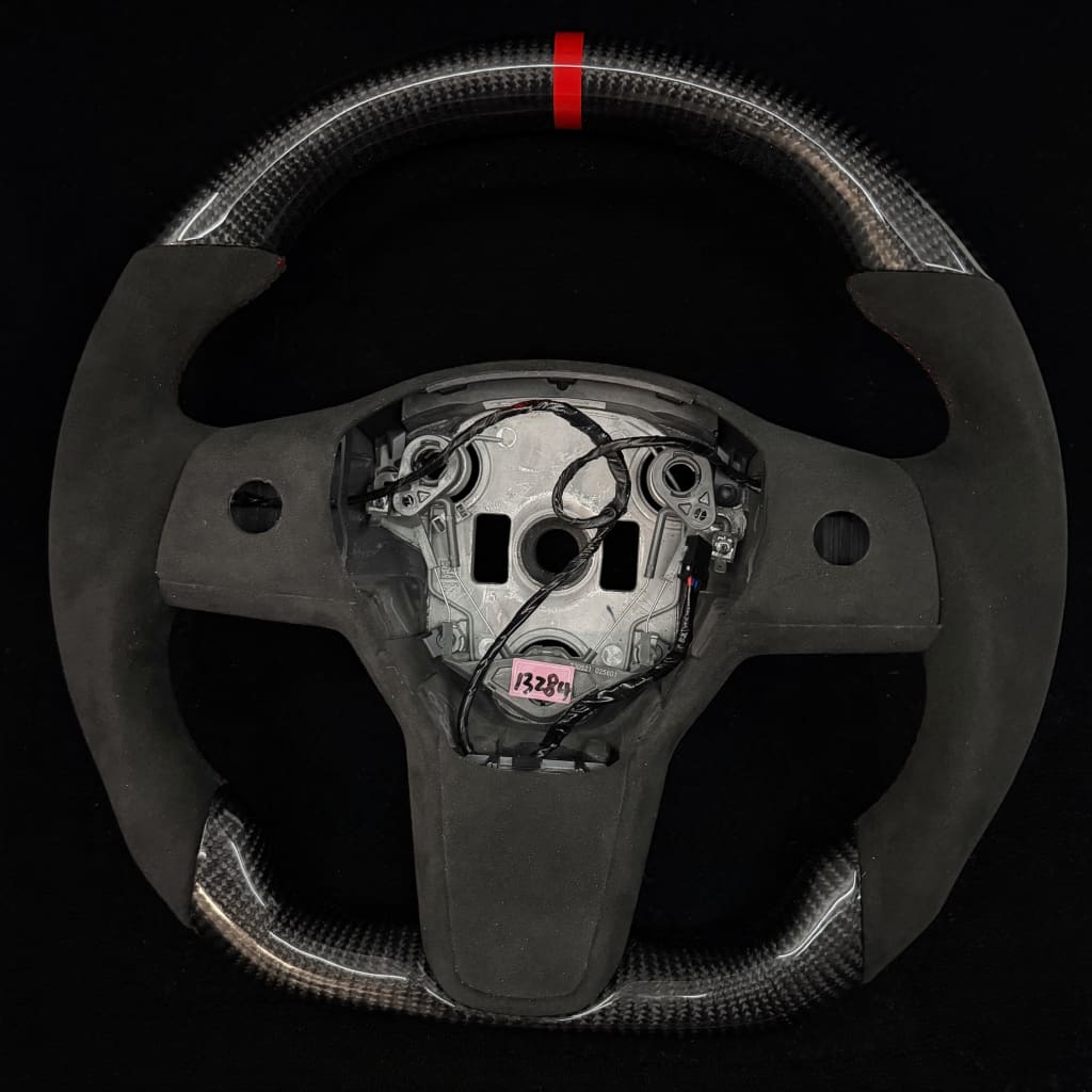 2017-2023 Tesla Model 3/Y Carbon Fiber Steering Wheel - Steering Wheels