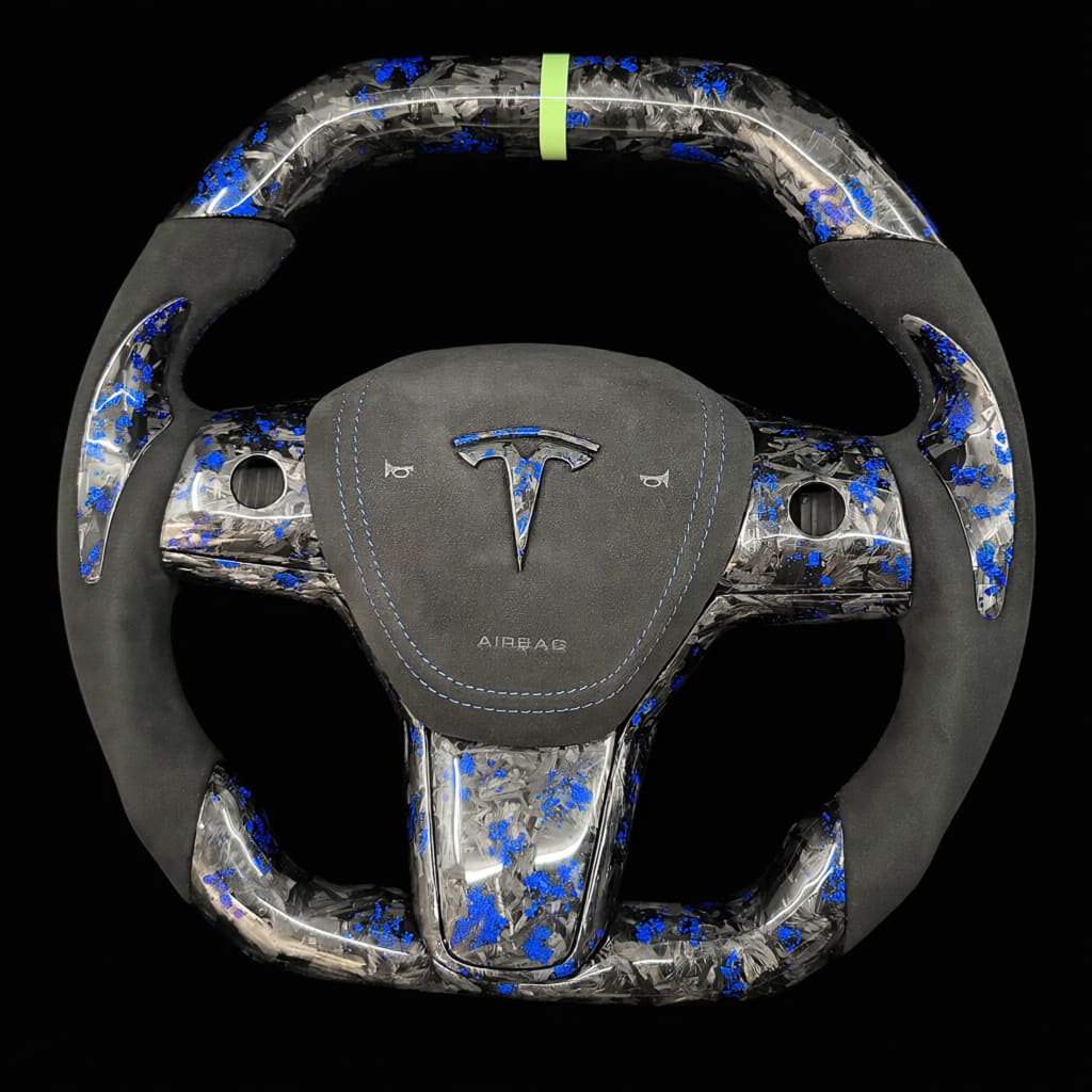 2017-2023 Tesla Model 3/Y Carbon Fiber Steering Wheel - Steering Wheels