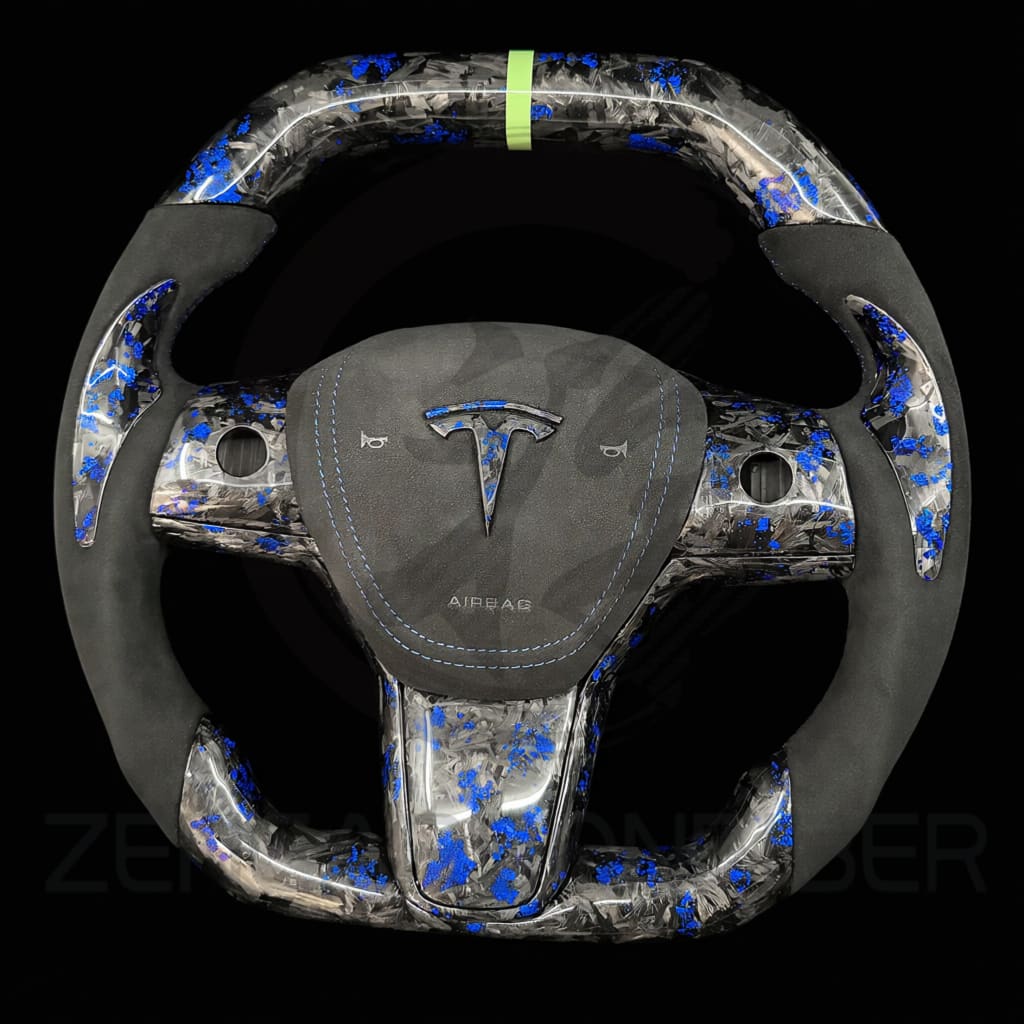 2017-2023 Tesla Model 3/Y Carbon Fiber Steering Wheel - Steering Wheels