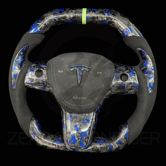2017-2023 Tesla Model 3/Y Carbon Fiber Steering Wheel - Steering Wheels