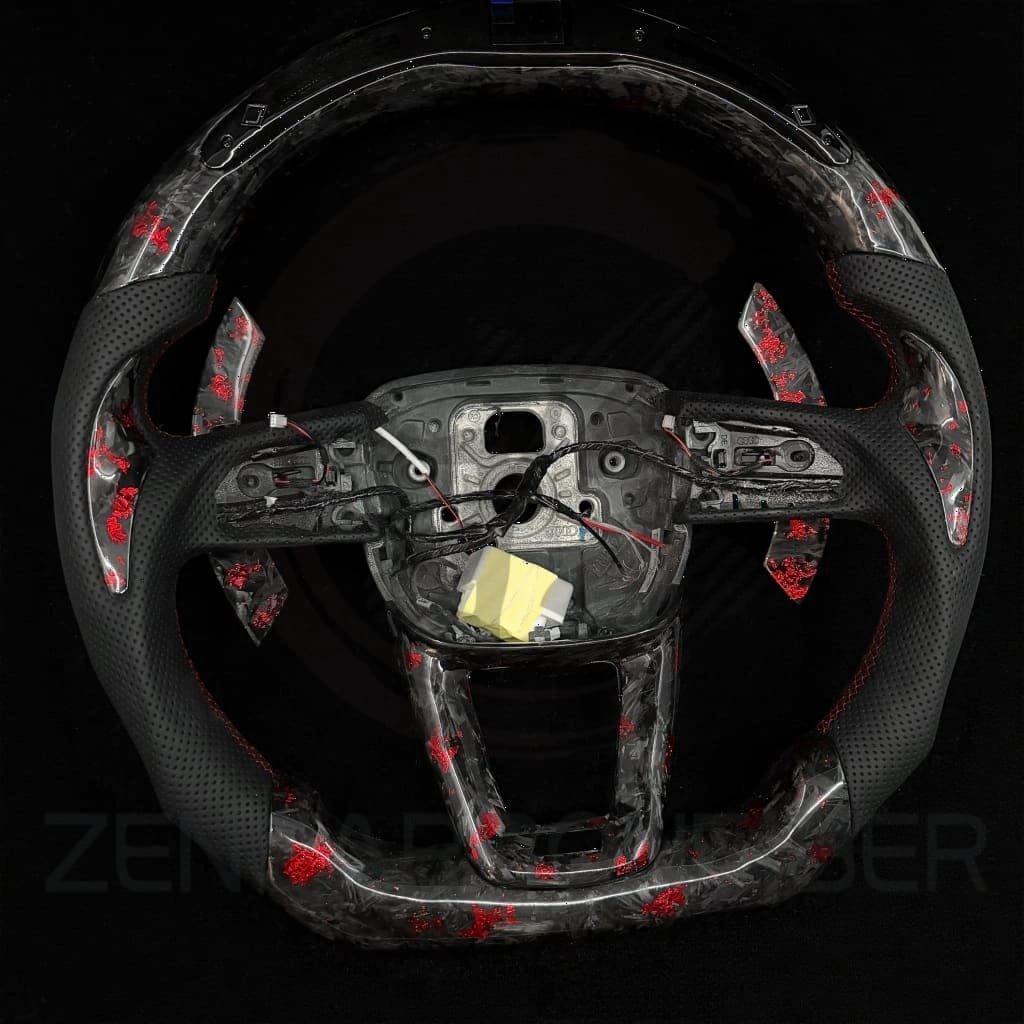 2021-2025 Audi B9.5/8Y A/S/RS 3/4/5 Carbon Fiber Steering Wheel - Steering Wheels