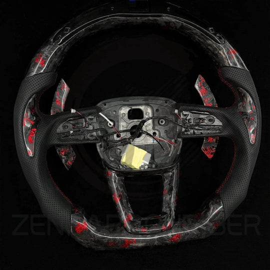 2021-2025 Audi B9.5/8Y A/S/RS 3/4/5 Carbon Fiber Steering Wheel - Steering Wheels