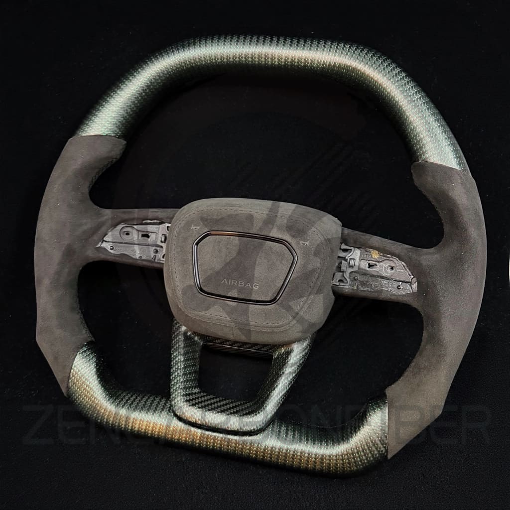 2019+ Audi Q7/Q8/SQ7/SQ8/RSQ8 Carbon Fiber Steering Wheel - Steering Wheels