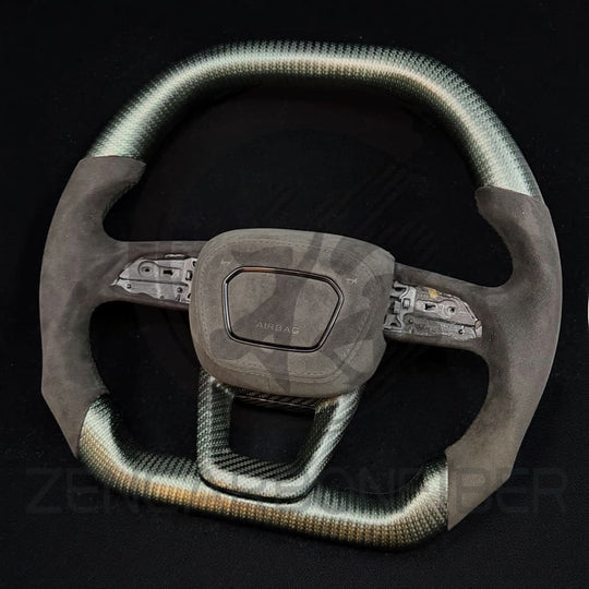 2019+ Audi Q7/Q8/SQ7/SQ8/RSQ8 Carbon Fiber Steering Wheel - Steering Wheels