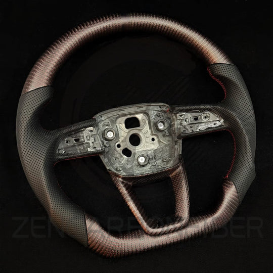 2019+ Audi Q7/Q8/SQ7/SQ8/RSQ8 Carbon Fiber Steering Wheel - Steering Wheels
