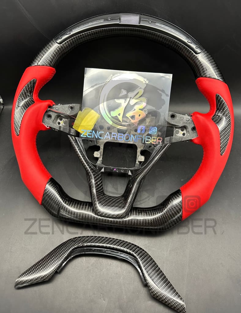 2017+ 10Th Gen Honda Accord Carbon Fiber Steering Wheel