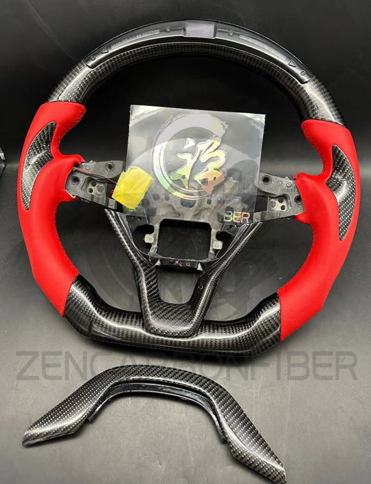 2017+ 10Th Gen Honda Accord Carbon Fiber Steering Wheel