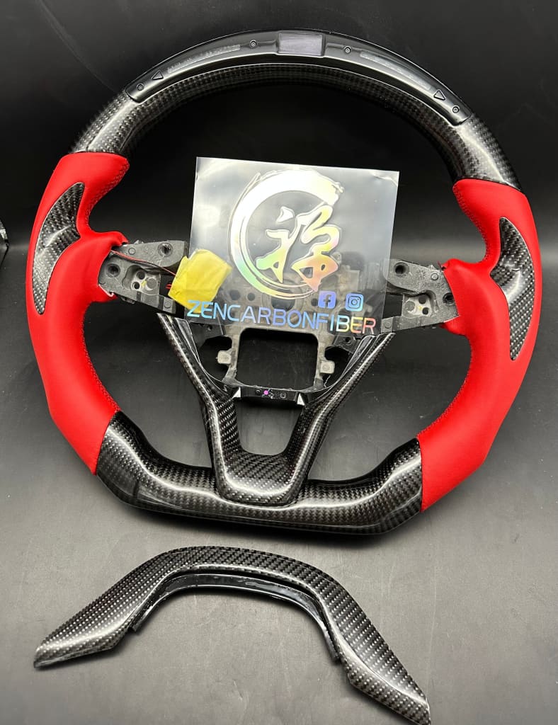 2017+ 10Th Gen Honda Accord Carbon Fiber Steering Wheel