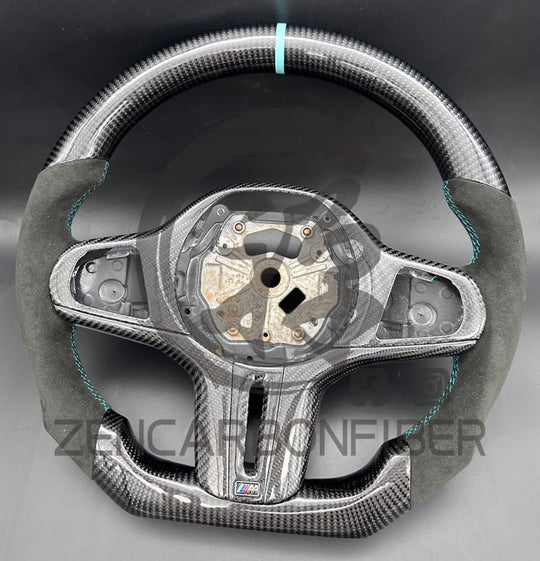 2019 + Bmw G20/G21/G22/G26 M-Sport Carbon Fiber Steering Wheel