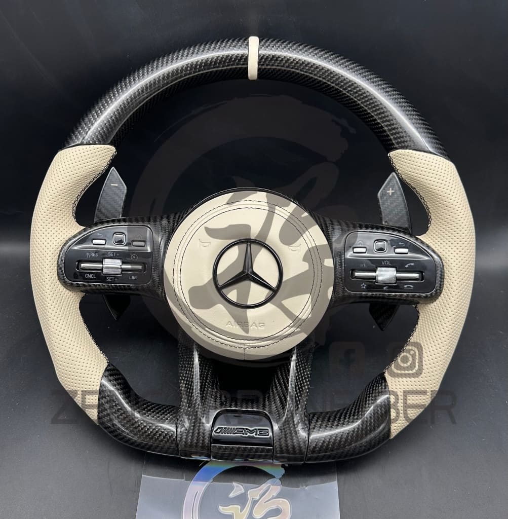 Mercedes Custom Carbon Fiber Steering Wheel