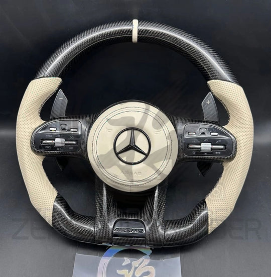Mercedes Custom Carbon Fiber Steering Wheel