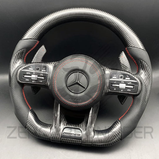 2019-2021 Mercedes Benz AMG Carbon Fiber Steering Wheel - Steering Wheels