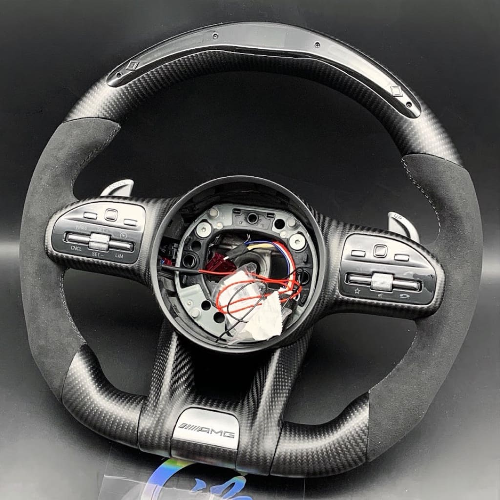 2019-2021 Mercedes Benz AMG Carbon Fiber Steering Wheel - Steering Wheels