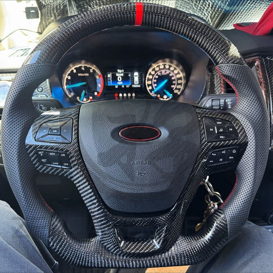 2019-2023 Ford Ranger Carbon Fiber Steering Wheel - Steering Wheels