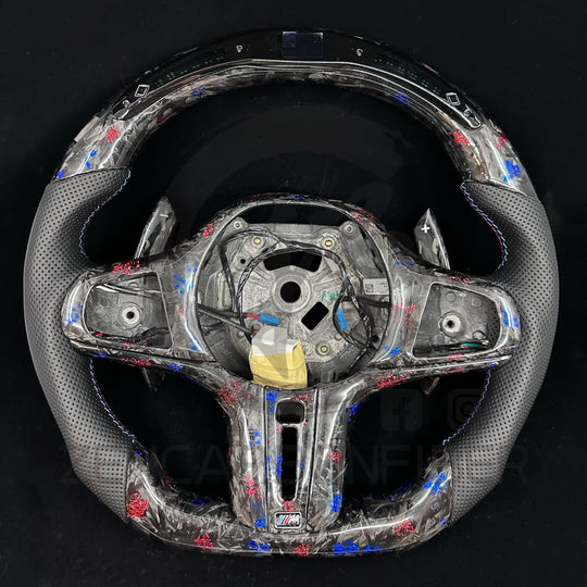 2019 + Bmw G20/G21/G22/G26/G42 M-Sport Carbon Fiber Steering Wheel Steering Wheel
