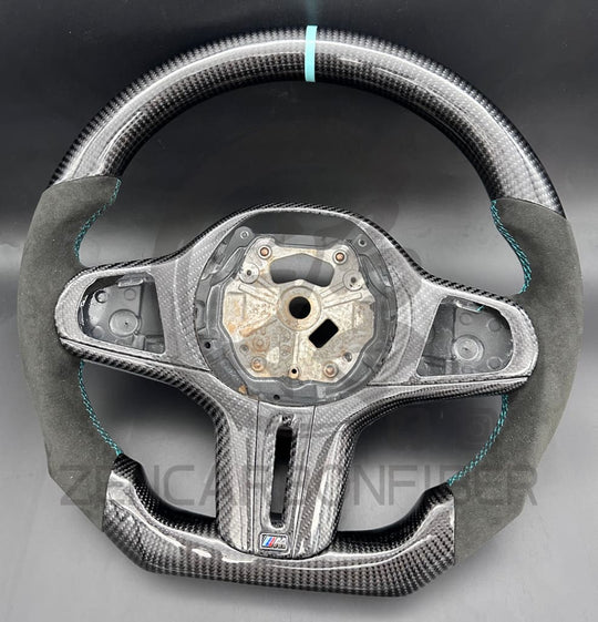 2019 + Bmw G20/G21/G22/G26 M-Sport Carbon Fiber Steering Wheel