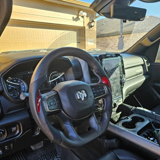 2019+ Dodge Ram 1500 Carbon Fiber Steering Wheel