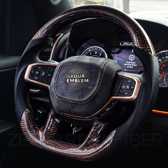 2019-2024 Dodge RAM Carbon Fiber Steering Wheel - Steering Wheels