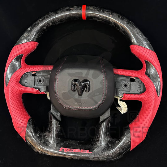 2019 + Dodge RAM 1500 Carbon Fiber Steering Wheel Steering Wheels