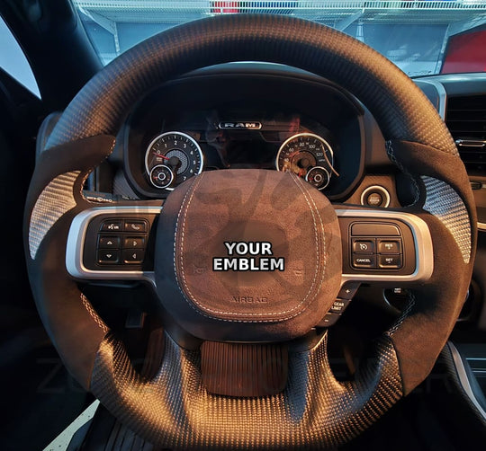 2019-2024 Dodge RAM Carbon Fiber Steering Wheel - Steering Wheels