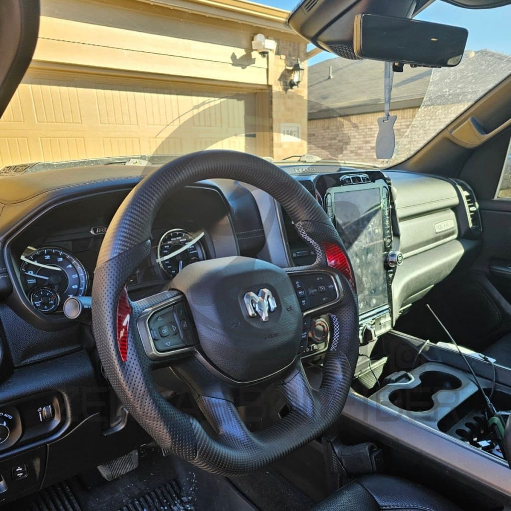 2019+ Dodge Ram 1500 Carbon Fiber Steering Wheel