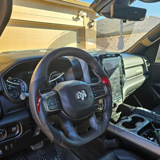 2019+ Dodge Ram 1500 Carbon Fiber Steering Wheel