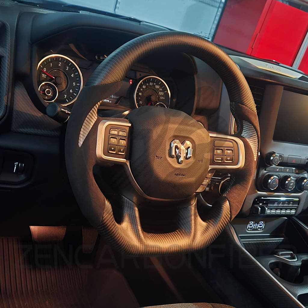 2019-2024 Dodge RAM Carbon Fiber Steering Wheel Steering Wheels