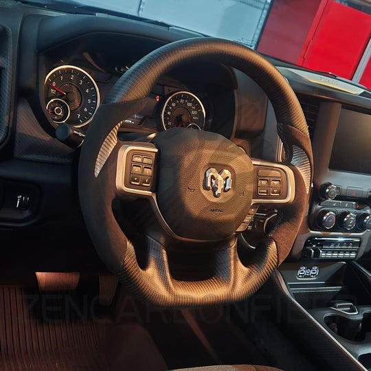 2019-2024 Dodge RAM Carbon Fiber Steering Wheel Steering Wheels