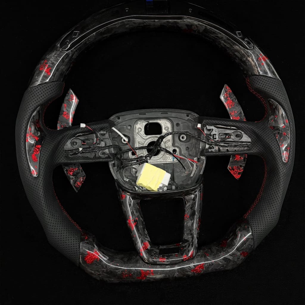 2021-2025 Audi B9.5/8Y A/S/RS 3/4/5 Carbon Fiber Steering Wheel - Steering Wheels