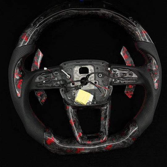 2021-2025 Audi B9.5/8Y A/S/RS 3/4/5 Carbon Fiber Steering Wheel - Steering Wheels