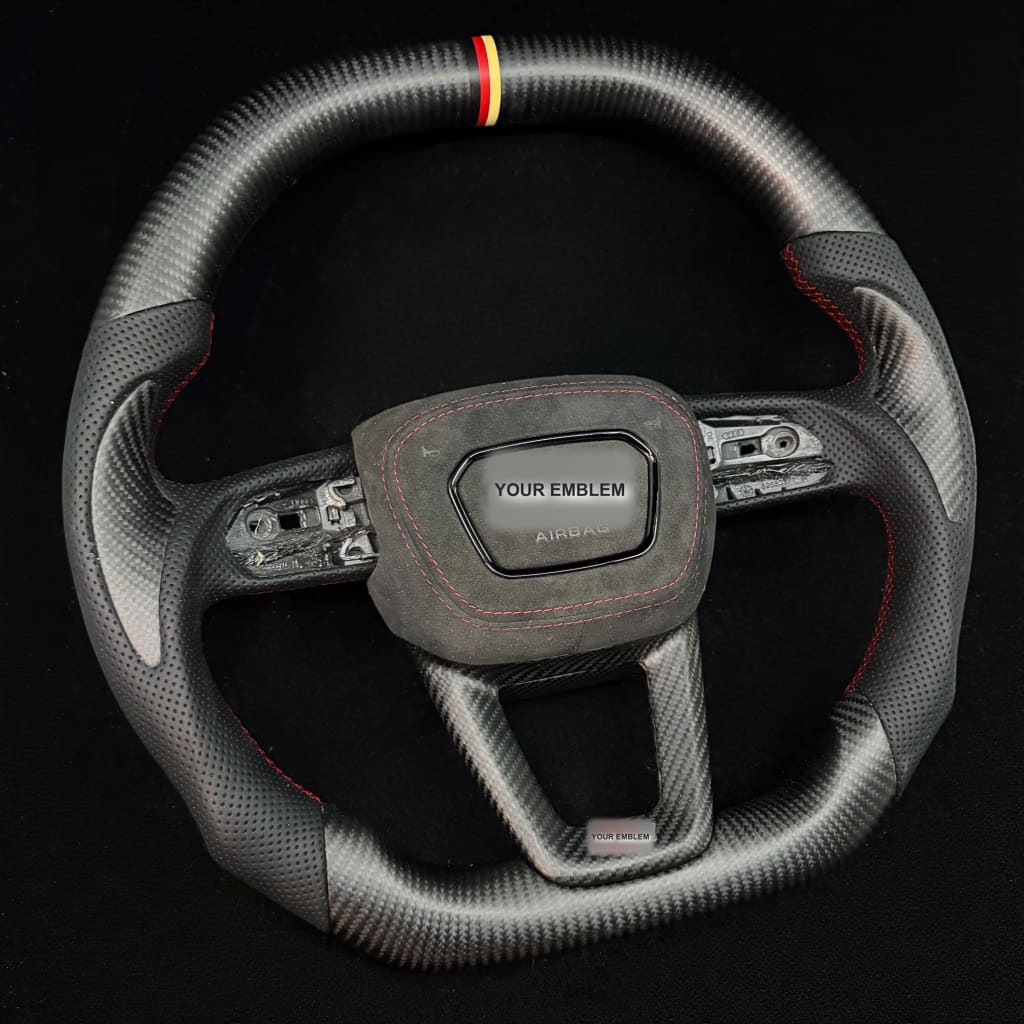 2019+ Audi Q7/Q8/SQ7/SQ8/RSQ8 Carbon Fiber Steering Wheel - Steering Wheels