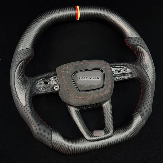 2019+ Audi Q7/Q8/SQ7/SQ8/RSQ8 Carbon Fiber Steering Wheel - Steering Wheels