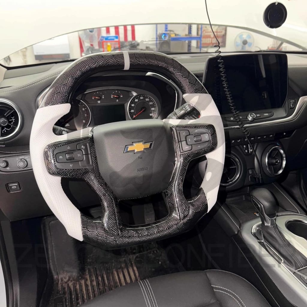 2019+ Chevrolet Silverado Carbon Fiber Steering Wheel - Steering Wheels