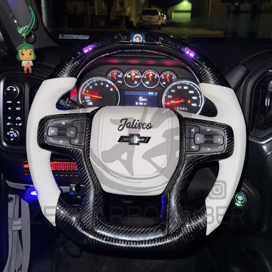 2019+ Chevrolet Silverado custom Carbon Fiber Steering Wheel Steering Wheels