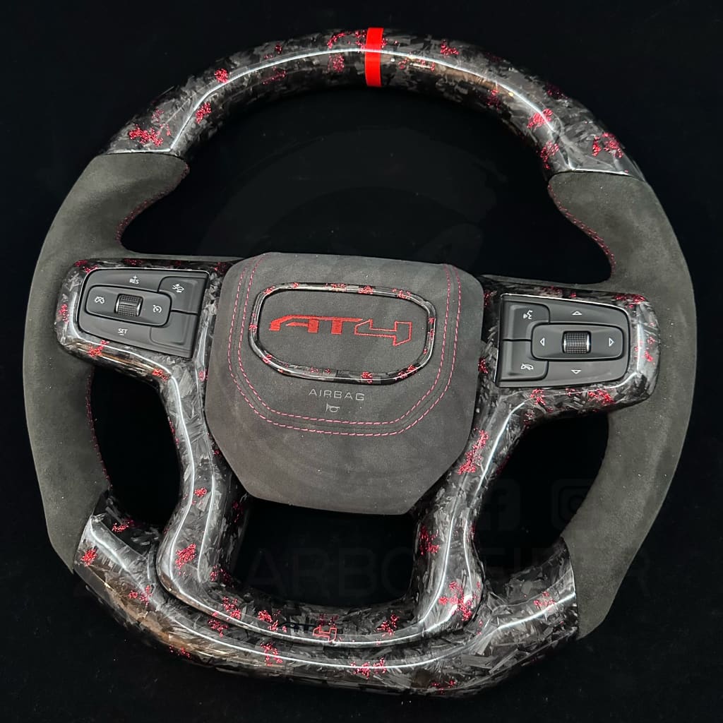 2019 + Chevrolet Silverado custom Carbon Fiber Steering Wheel Steering Wheels