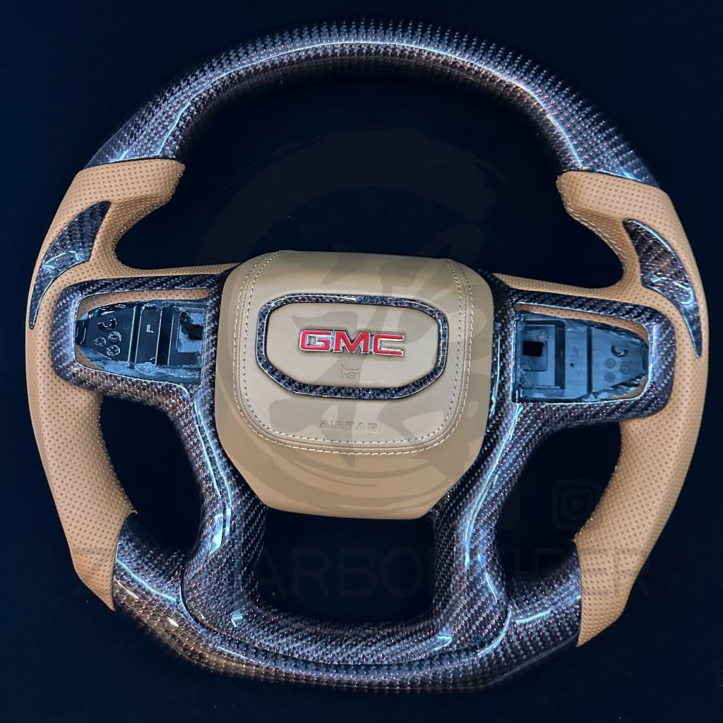 2019 + Chevrolet Silverado Custom Carbon Fiber Steering Wheel Steering Wheel