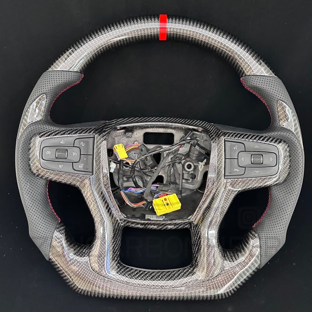 2019 + Chevrolet Silverado Custom Carbon Fiber Steering Wheel Steering Wheel