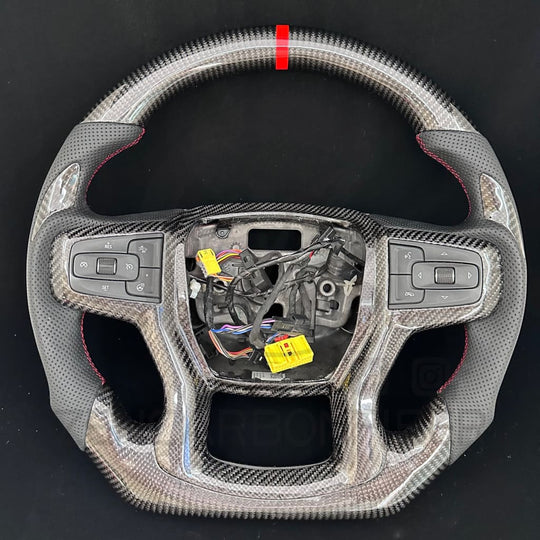 2019 + Chevrolet Silverado Custom Carbon Fiber Steering Wheel Steering Wheel