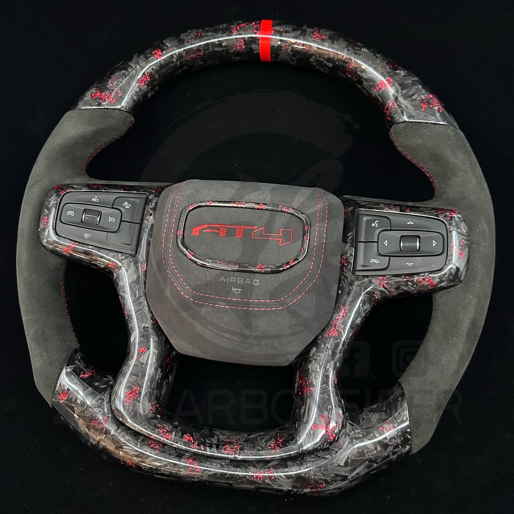 2019 + Chevrolet Silverado custom Carbon Fiber Steering Wheel Steering Wheels