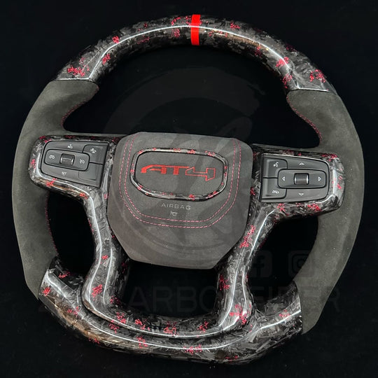 2019 + Chevrolet Silverado custom Carbon Fiber Steering Wheel Steering Wheels