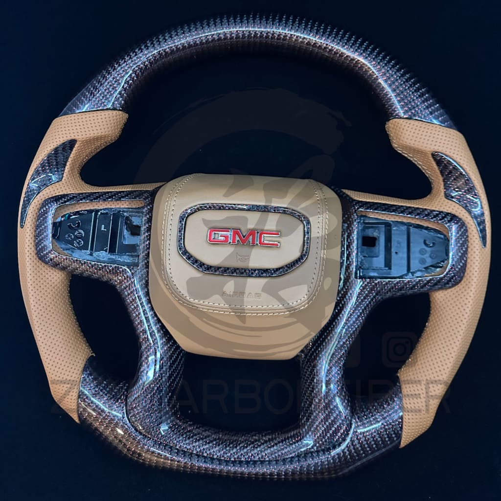 2019 + Chevrolet Silverado Custom Carbon Fiber Steering Wheel Steering Wheel