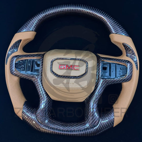 2019 + Chevrolet Silverado Custom Carbon Fiber Steering Wheel Steering Wheel