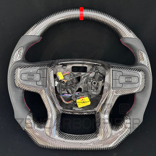 2019 + Chevrolet Silverado Custom Carbon Fiber Steering Wheel Steering Wheel