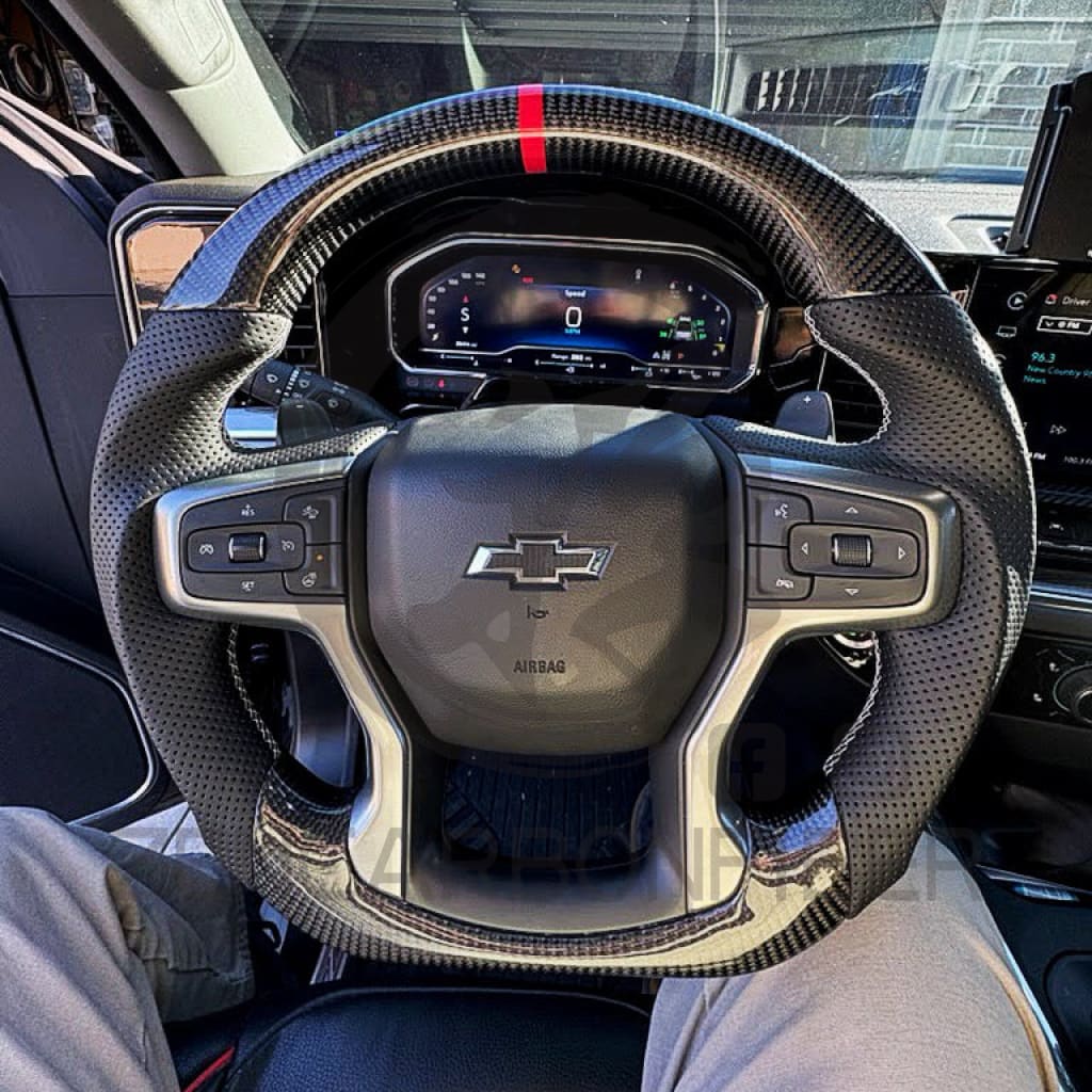 2019+ Chevrolet Silverado/GMC Sierra Carbon Fiber Steering Wheel Steering Wheels