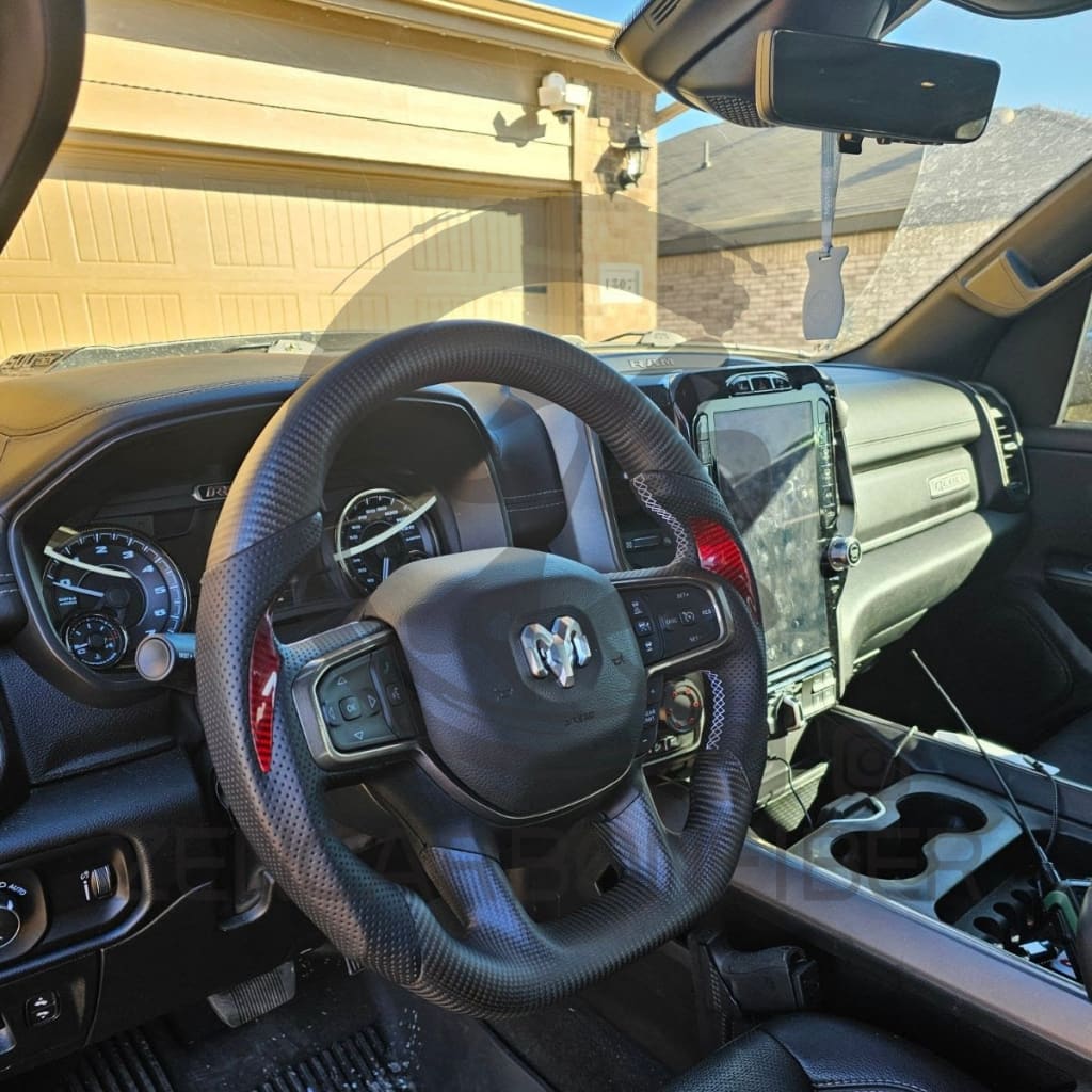 2019+ Dodge Ram 1500 Carbon Fiber Steering Wheel