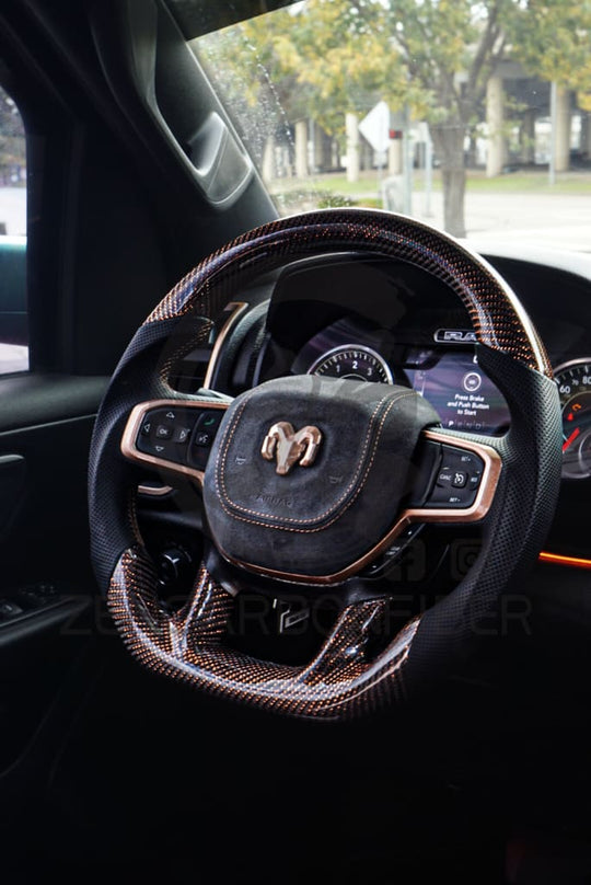 2019 + Dodge RAM 1500 Carbon Fiber Steering Wheel steering wheel