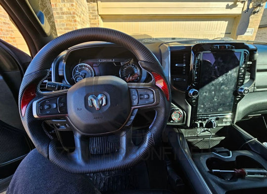 2019+ Dodge Ram 1500 Carbon Fiber Steering Wheel